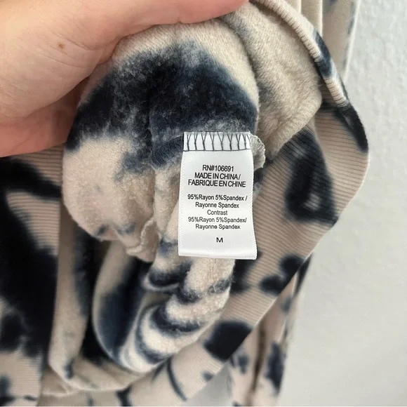 YOUNG FABULOUS & Broke JULIETTE TIE DYE OVERSIZED SWEATSHIRT SZ M BLUE SAFARI - Picture 8 of 11